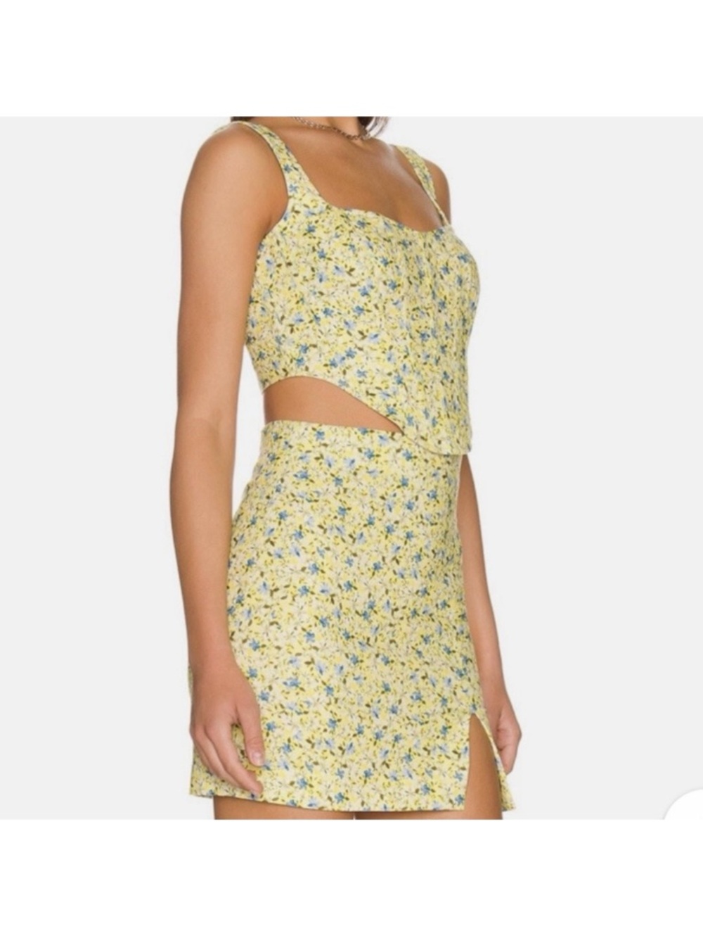 Bardot Floral Mini Skirt Set in Summer Floral